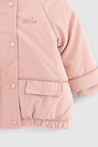 Parca com capuz - Rosa