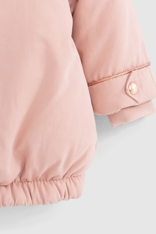 Parca com capuz - Rosa