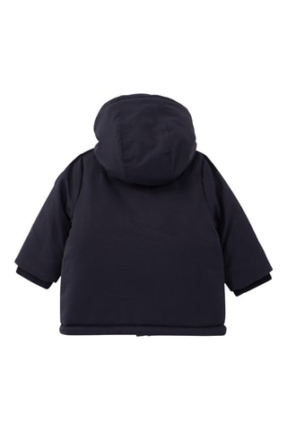 Parca com capuz - Azul-marinho