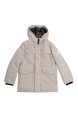 Parca com capuz - Bege