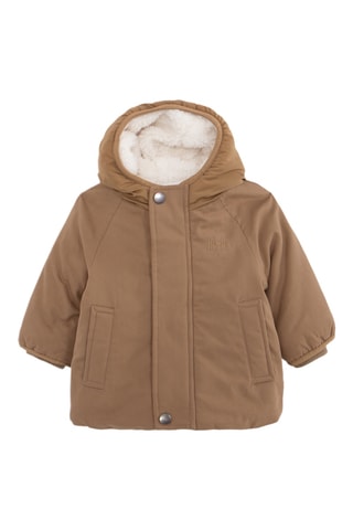 Parca com capuz - Castanho