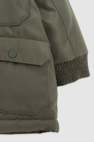 Parca com capuz - Caqui