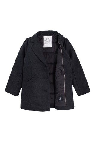 Sobretudo com capuz - Preto