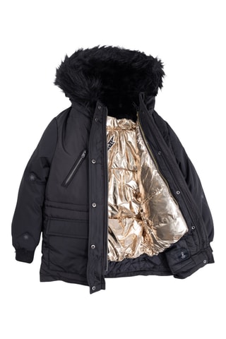 Parca 2 em 1 - Preto e dourado