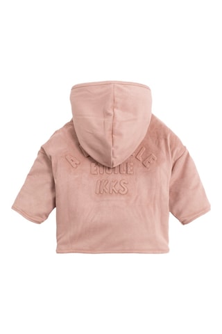 Sobretudo com capuz - Rosa-maquilhagem