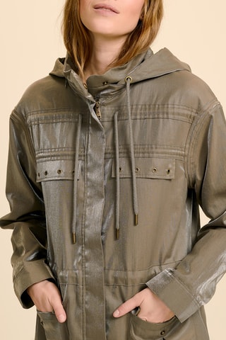 Parca com capuz - Caqui - One Step