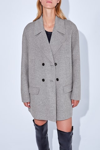 Sobretudo de lã - Cinzento - IKKS