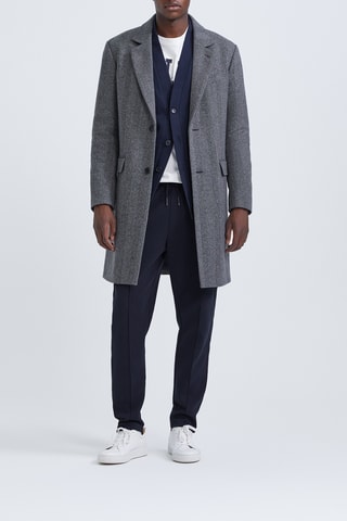 Sobretudo em lã - Cinzento