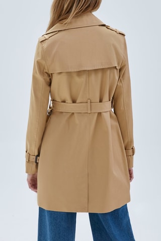 Trench em lã - Bege