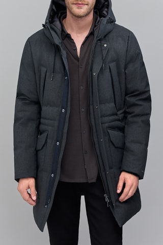 Parca com capuz - Antracite - IKKS