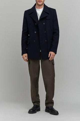 Casaco de marinheiro em lã - Azul-marinho - IKKS