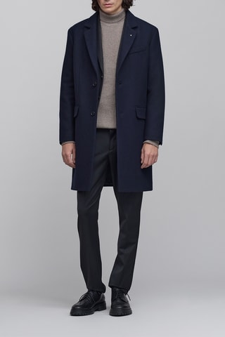 Sobretudo de lã - Azul-marinho - IKKS