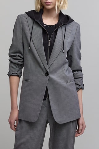 Casaco com capuz - Cinzento - IKKS