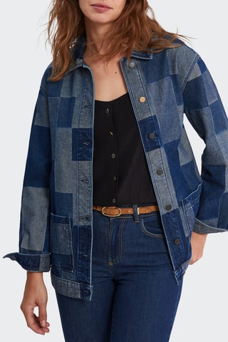 Casaco de ganga - Azul