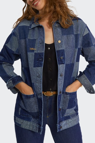 Casaco de ganga - Azul