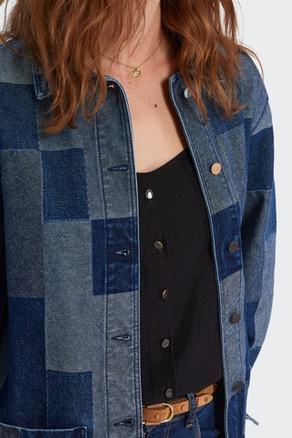 Casaco de ganga - Azul