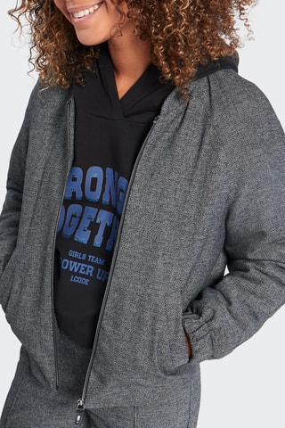 Teddy com capuz - Cinzento