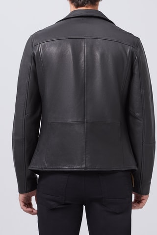 Casaco em couro - Preto