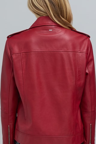 Casaco em couro - Vermelho