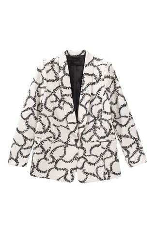 Casaco - Branco e preto