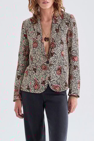 Casaco - Bege e preto