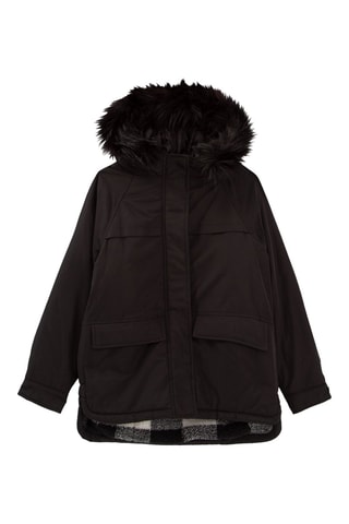 Parca com capuz - Preto - IKKS Júnior