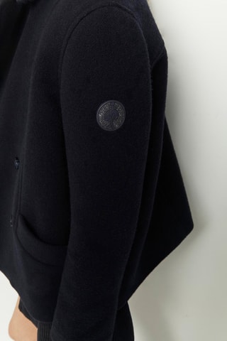 Casaco cabã de lã - Azul-marinho - One Step