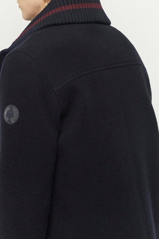 Casaco cabã de lã - Azul-marinho - One Step