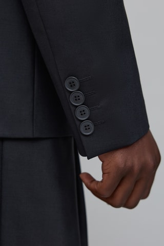 Casaco de fato em lã - Preto