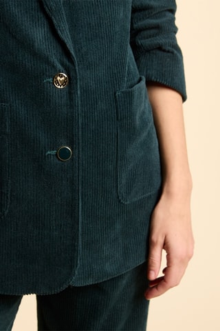 Casaco em veludo - Verde-escuro