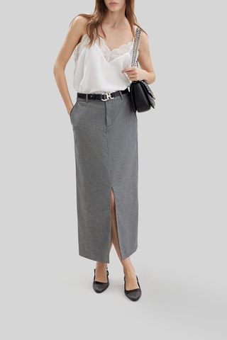 Top em seda - Cru - IKKS