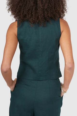 Colete em linho - Verde - I.Code