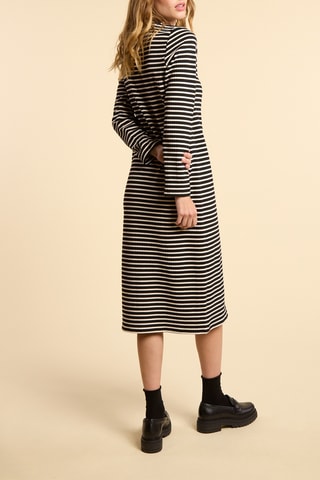 Vestido-camisola - Preto e branco