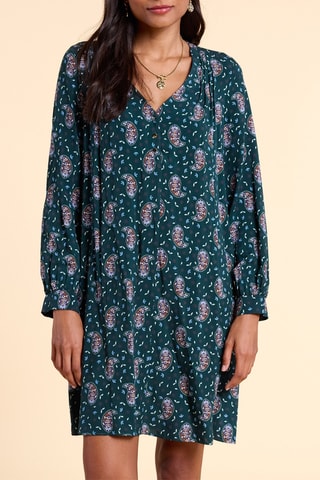 Vestido direito - Verde-escuro