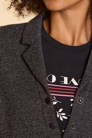 Vestido direito - Cinzento mesclado