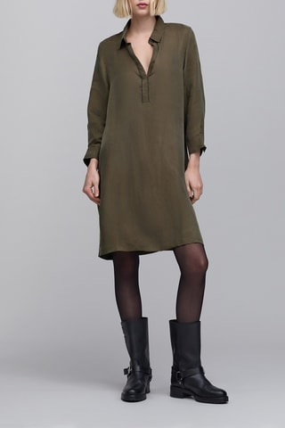 Vestido direito - Caqui - IKKS