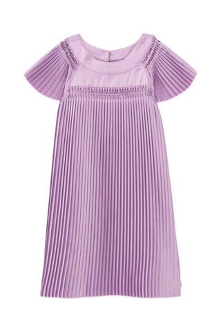Vestido plissado - Violeta - IKKS
