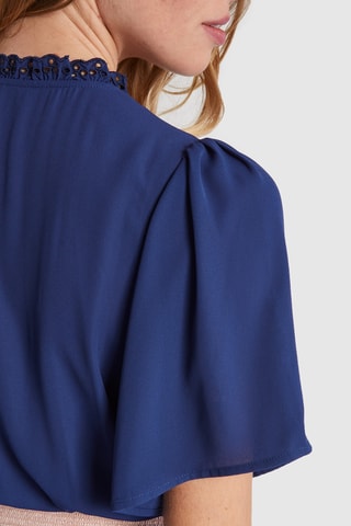 Vestido plissado - Índigo - I.Code