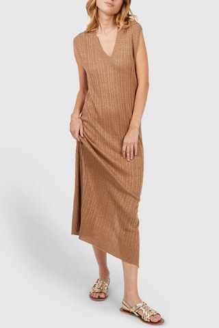 Vestido comprido - Castanho - I.Code
