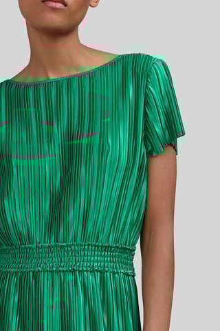 Vestido plissado - Verde - IKKS
