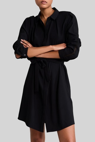Vestido-camisa - Preto - IKKS