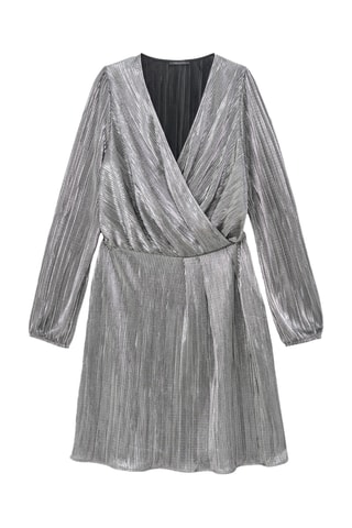 Vestido plissado - Preto