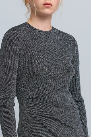 Vestido justo - Prateado