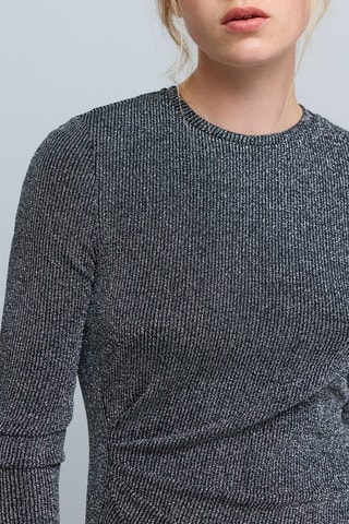 Vestido justo - Prateado