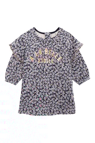 Vestido em algodão biológico - Azul