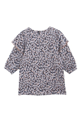 Vestido em algodão biológico - Azul