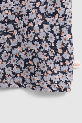 Vestido em algodão biológico - Azul