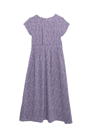 Vestido - Malva e branco