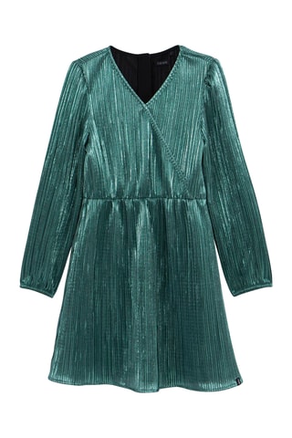 Vestido plissado - Preto