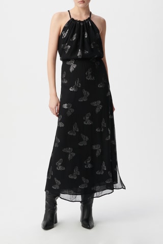 Vestido comprido sem mangas - Preto - IKKS